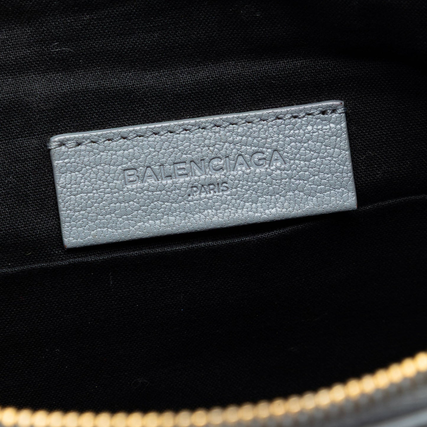 Balenciaga Goatskin Motocross Classic Metallic Edge Clutch
