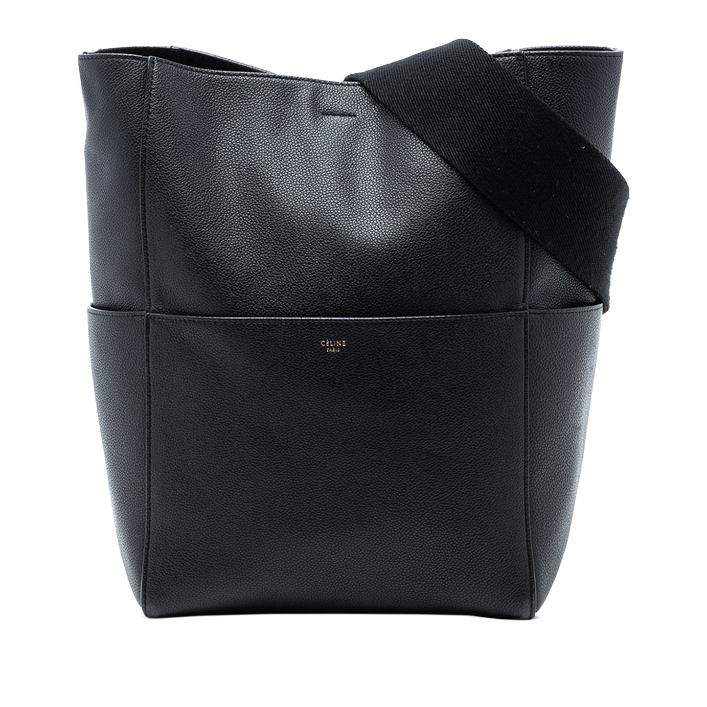 Medium Leather Seau Sangle Bucket Bag