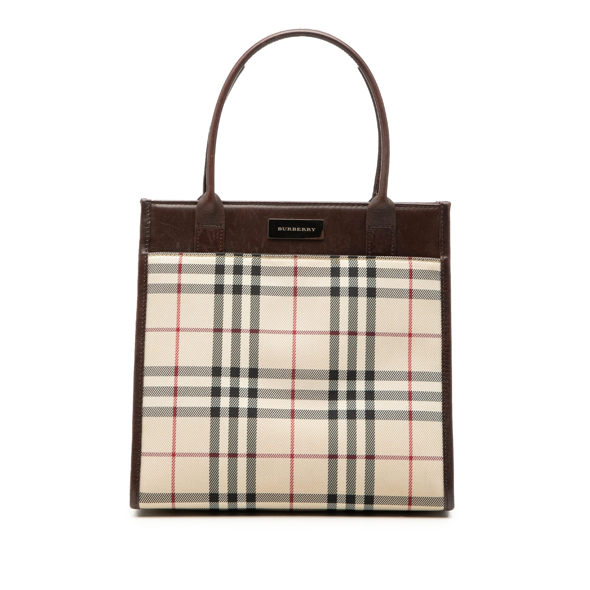 Burberry House Check Canvas Handbag