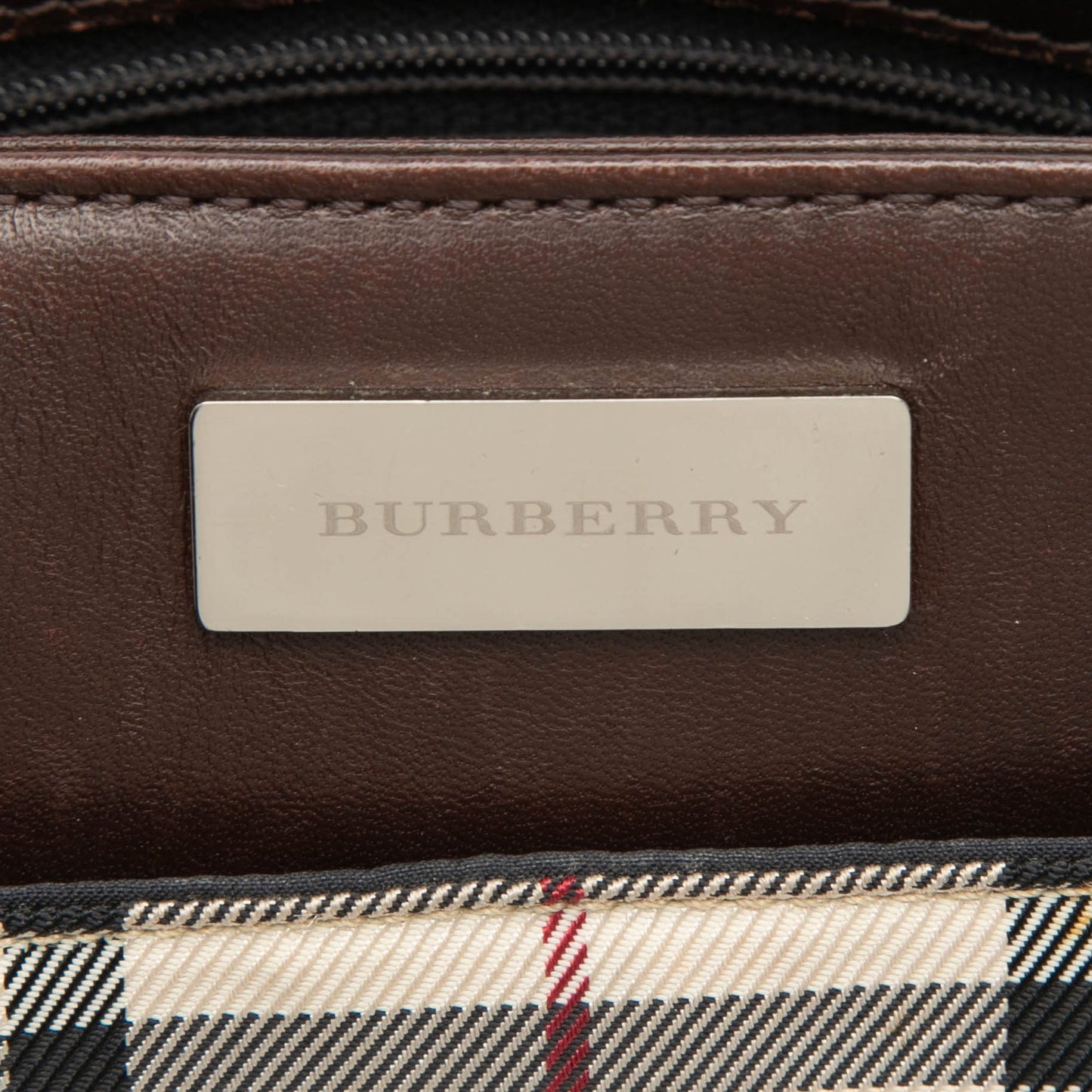 Burberry House Check Canvas Handbag