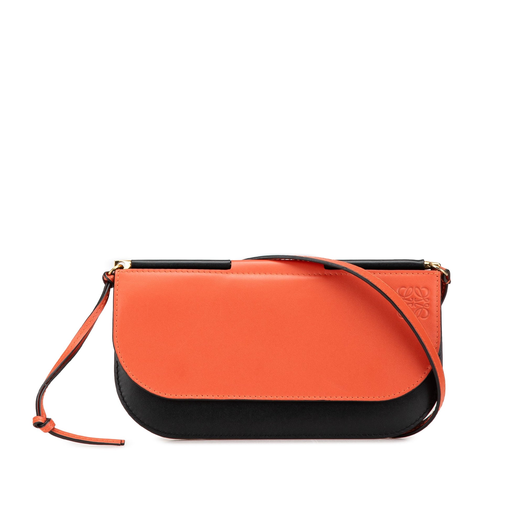 LOEWE Bicolor Leather Gate Pochette Crossbody