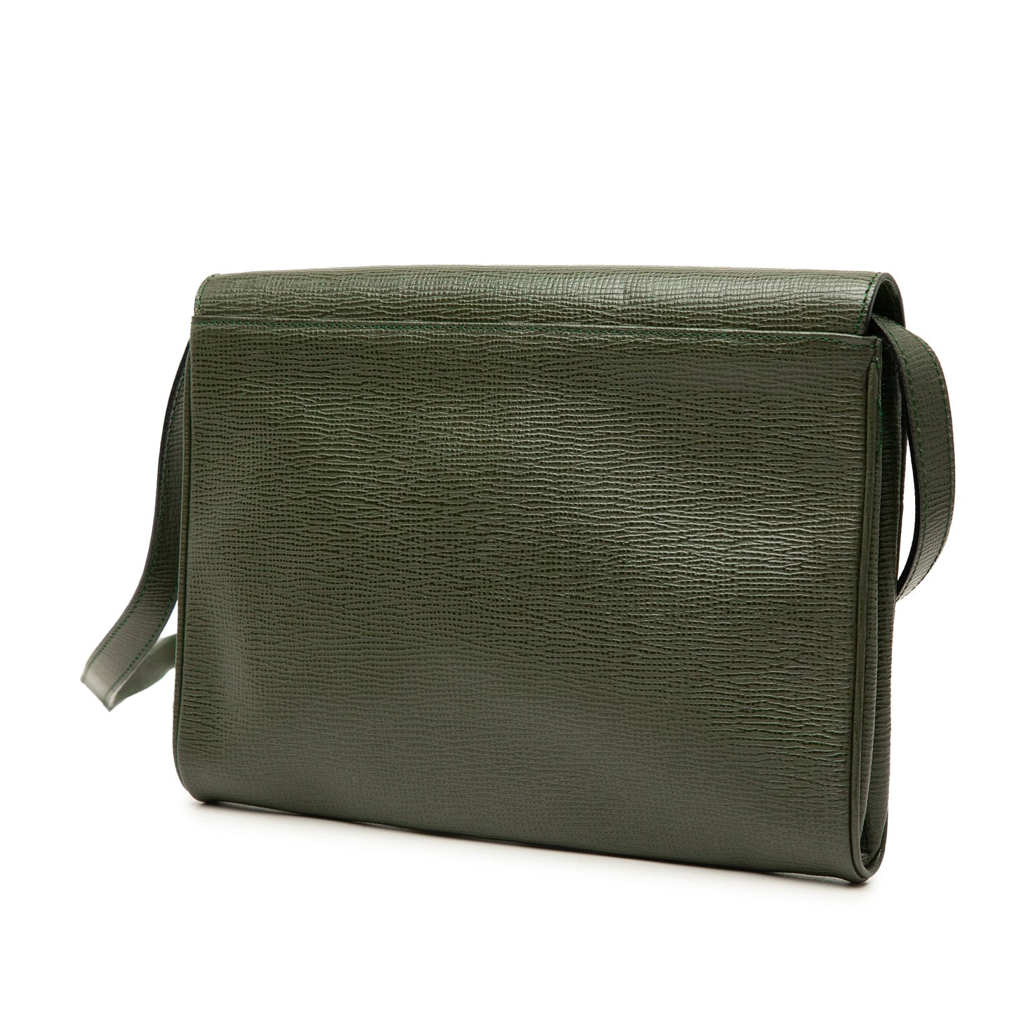 Celine Calfskin Circle Logo Envelope Flap Crossbody