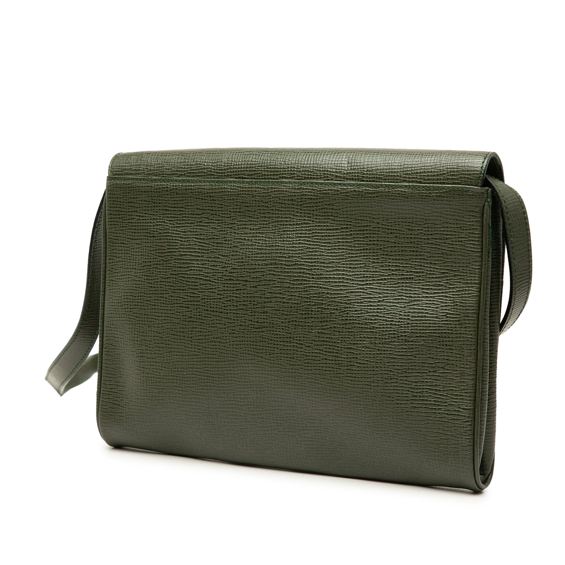 Celine Calfskin Circle Logo Envelope Flap Crossbody