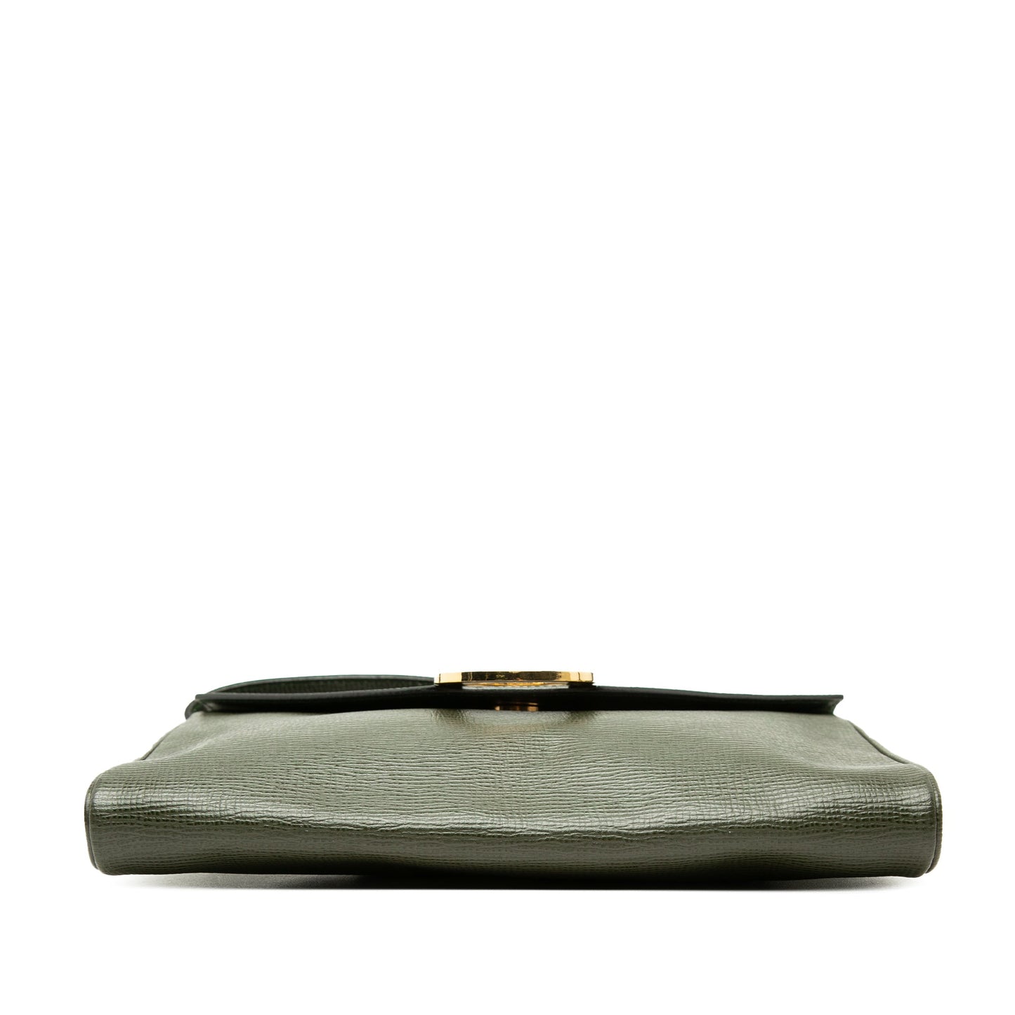 Celine Calfskin Circle Logo Envelope Flap Crossbody