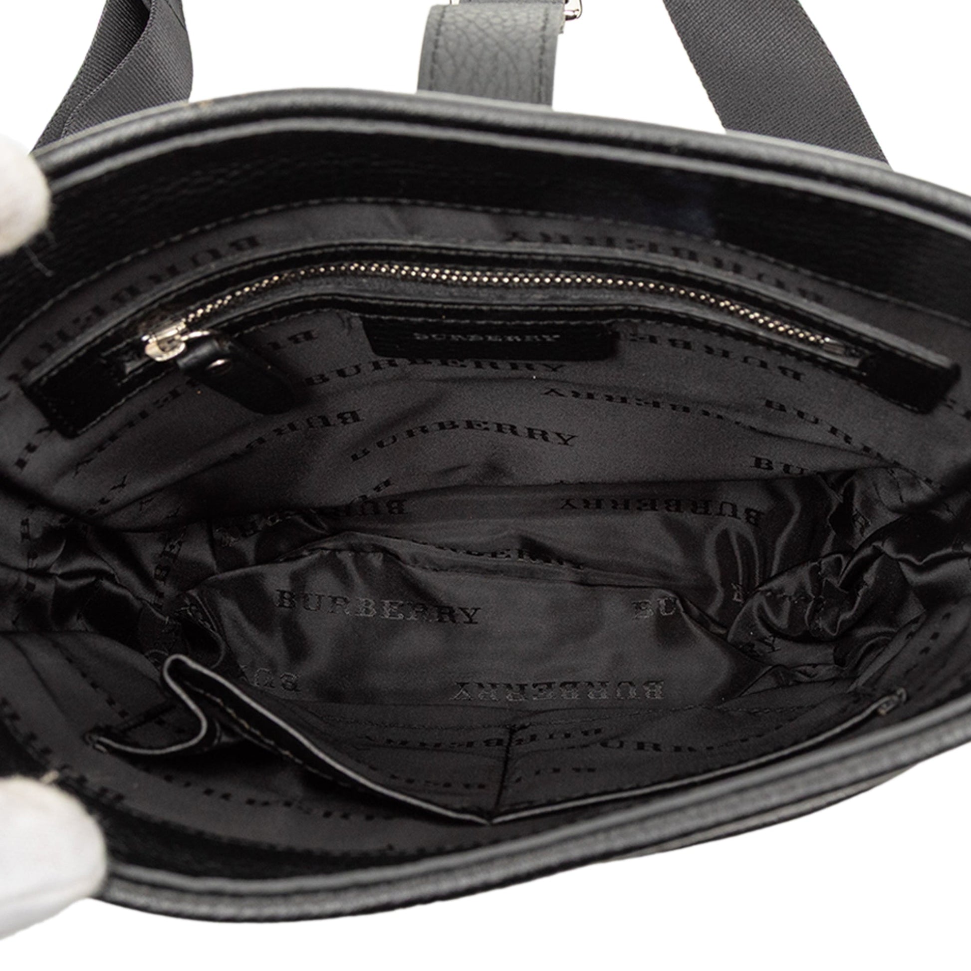 Burberry Nova Check Trimmed Canvas Crossbody