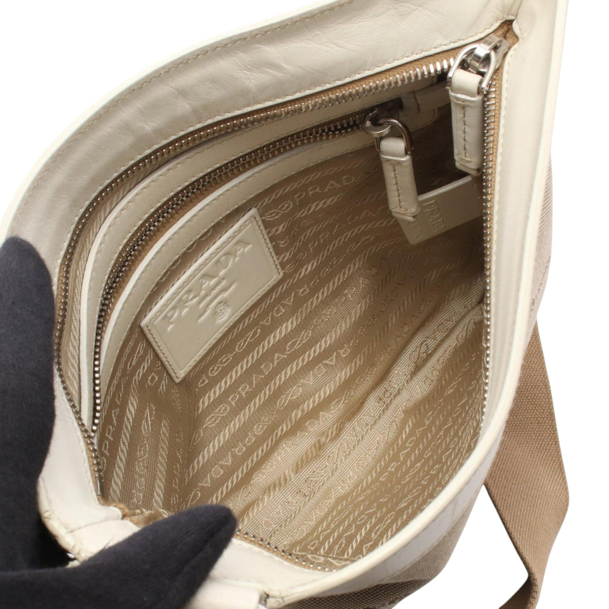 Prada Canvas Canapa Logo Crossbody