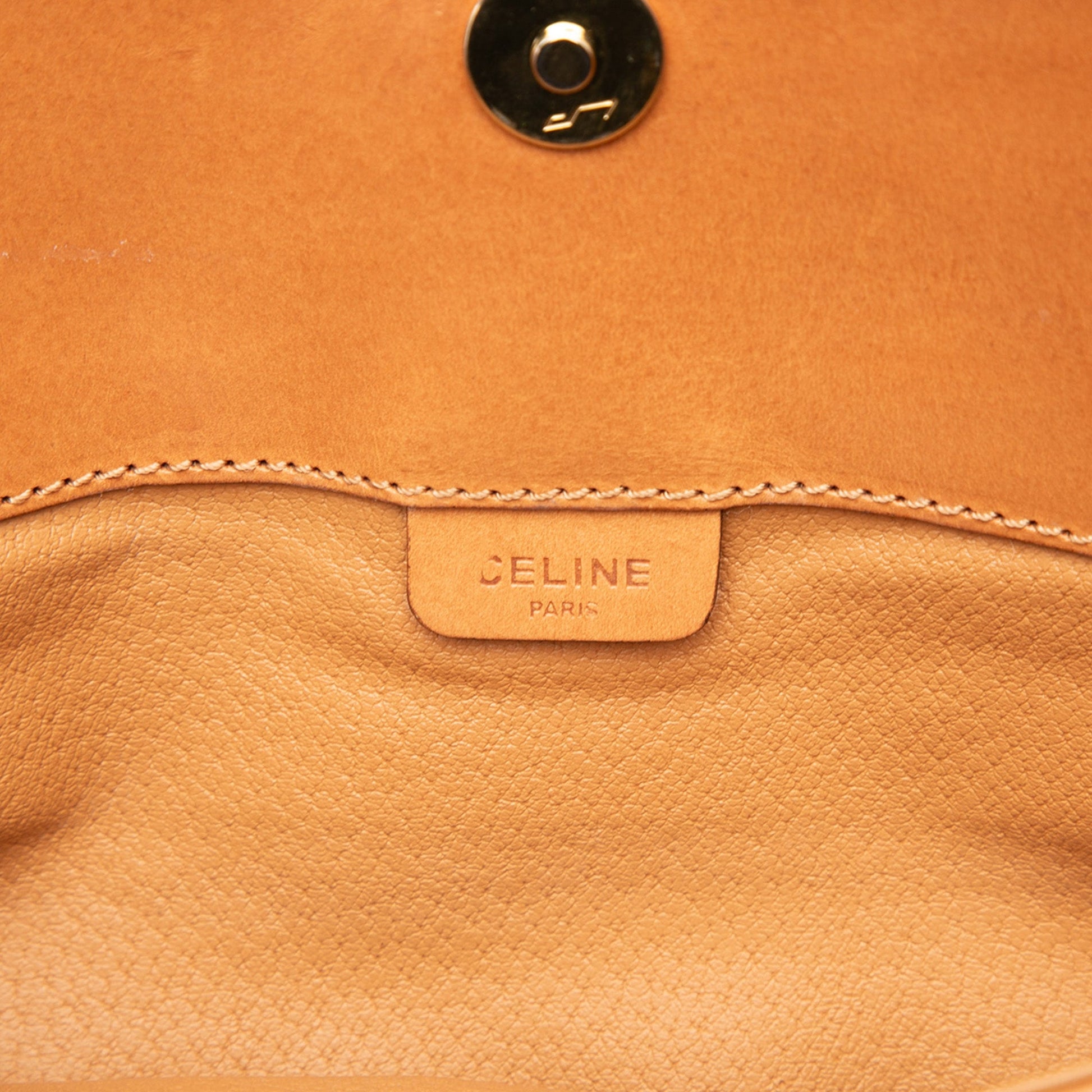 Celine Macadam Coated Canvas Clutch