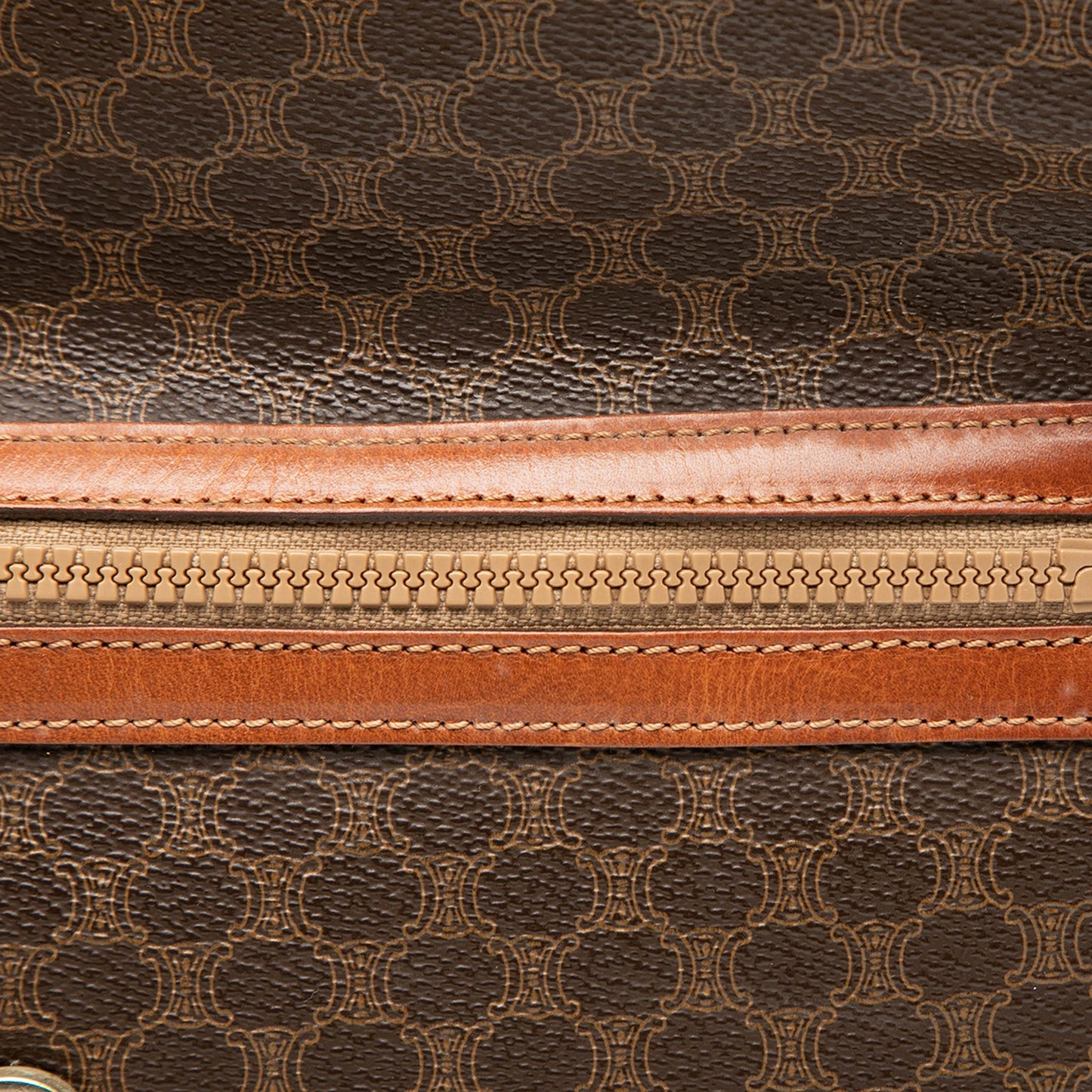 Celine Macadam Coated Canvas Clutch