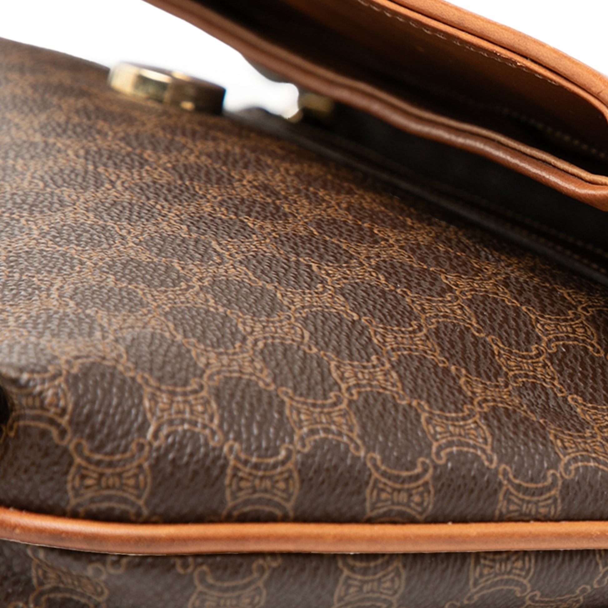 Celine Macadam Coated Canvas Clutch