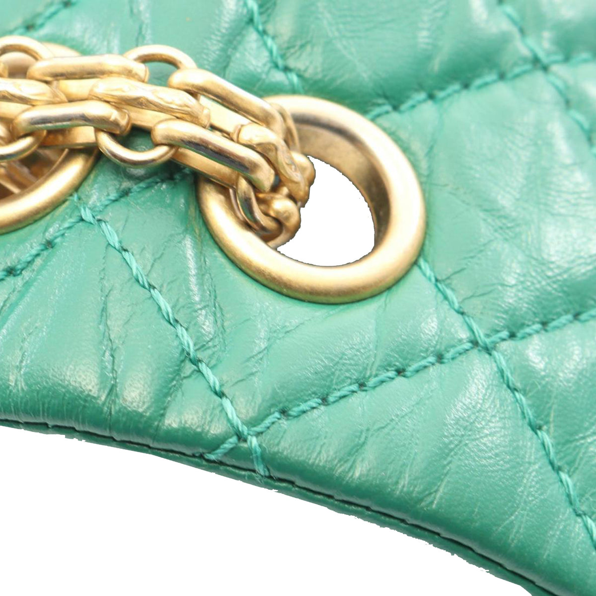 Chanel Quilted Aged Calfskin Reissue 2.55 Single Flap 224 — Green
