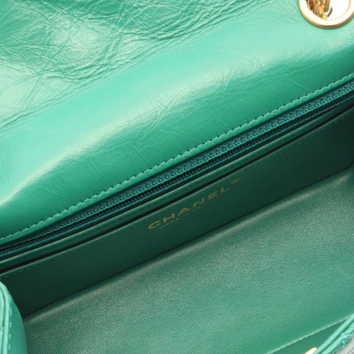 Chanel Quilted Aged Calfskin Reissue 2.55 Single Flap 224 — Green