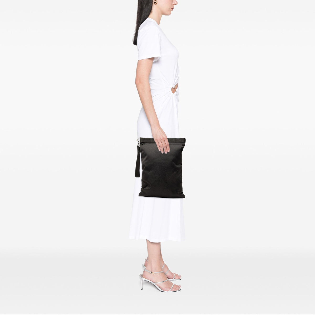 Bottega Veneta Nylon Intrecciato Effect Clutch