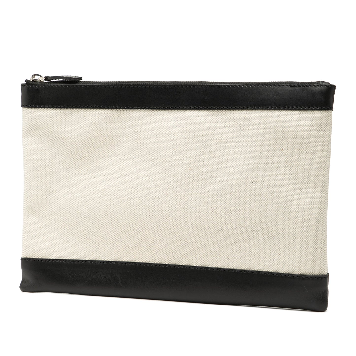 Balenciaga M Canvas Navy Clip Clutch