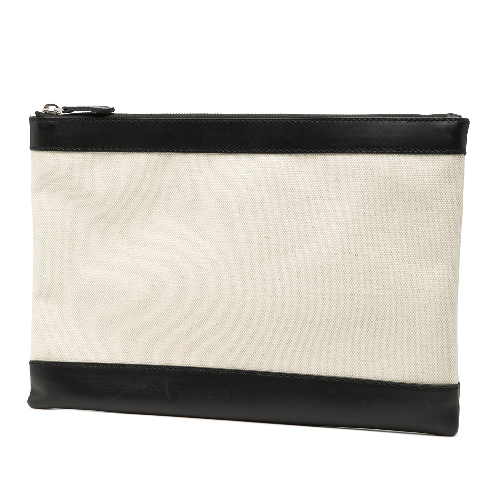 Balenciaga M Canvas Navy Clip Clutch