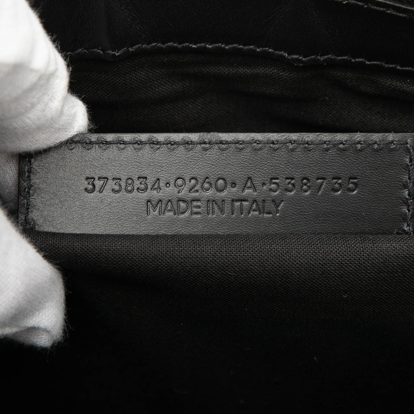 Balenciaga M Canvas Navy Clip Clutch