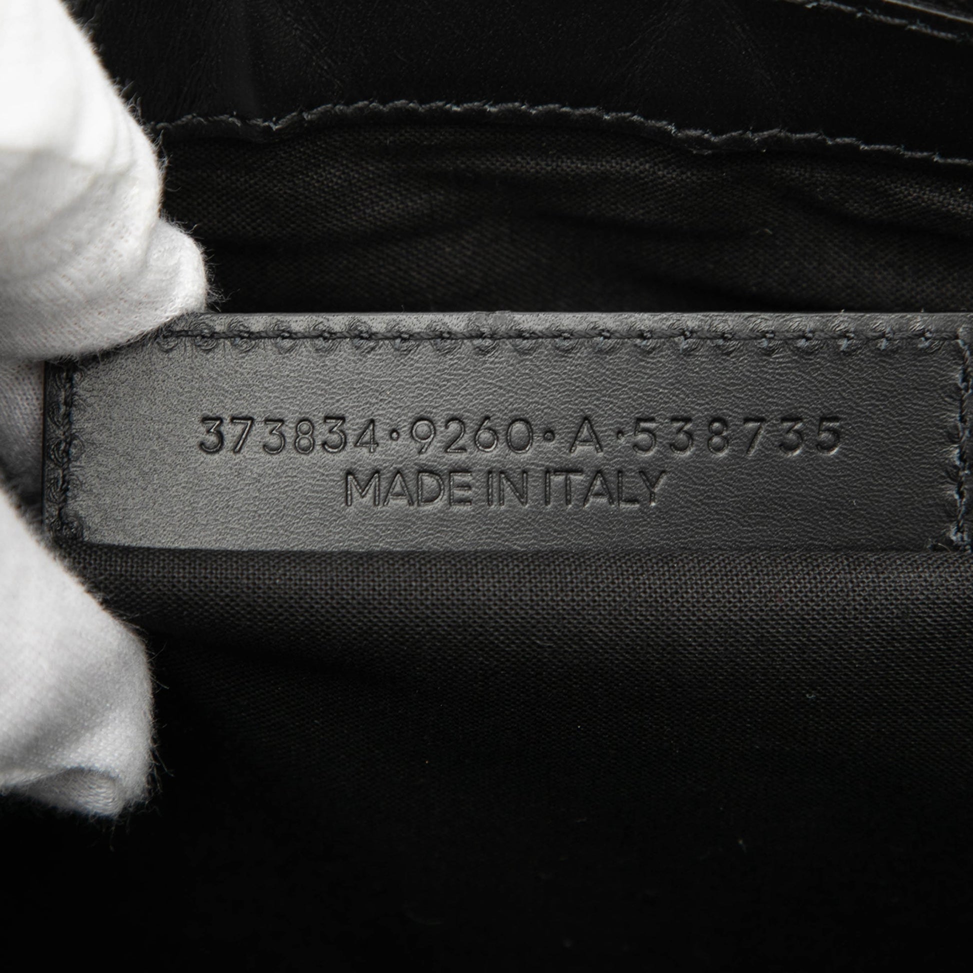 Balenciaga M Canvas Navy Clip Clutch
