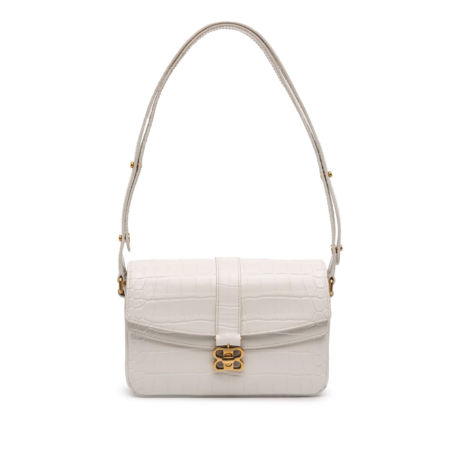 Small Croc Embossed Lady Flap