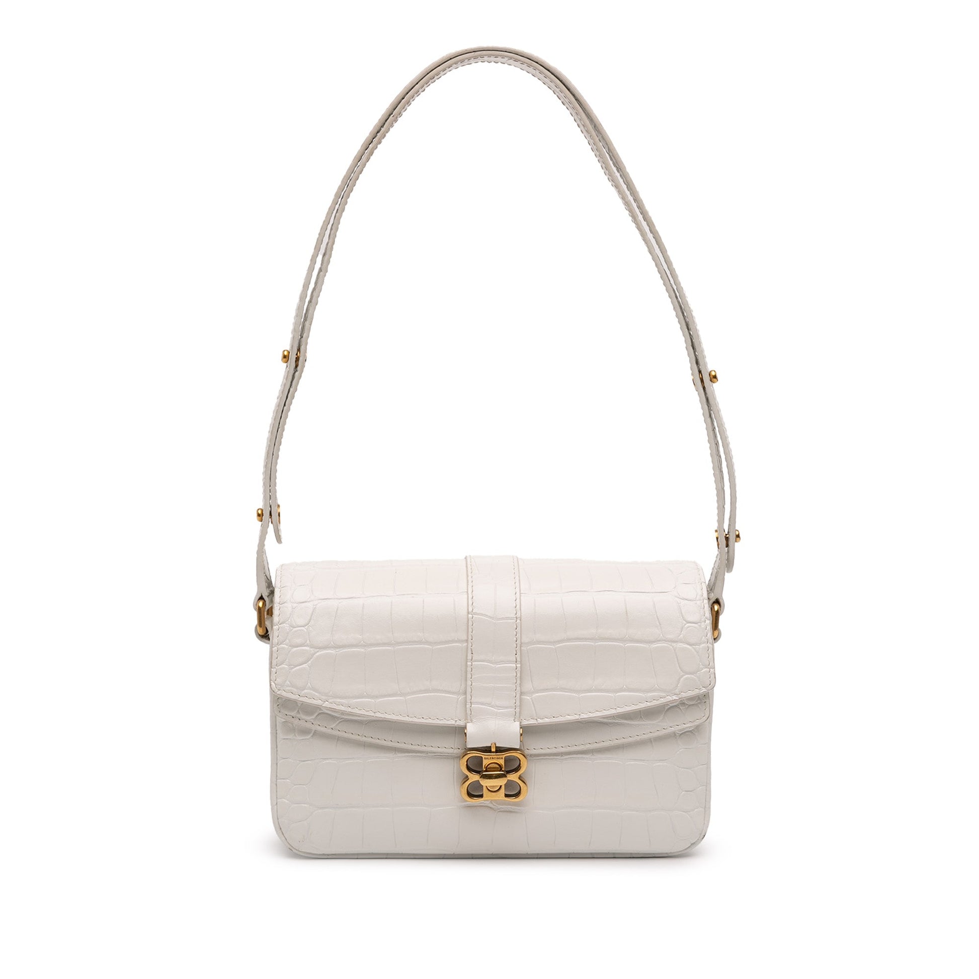 Small Croc Embossed Lady Flap