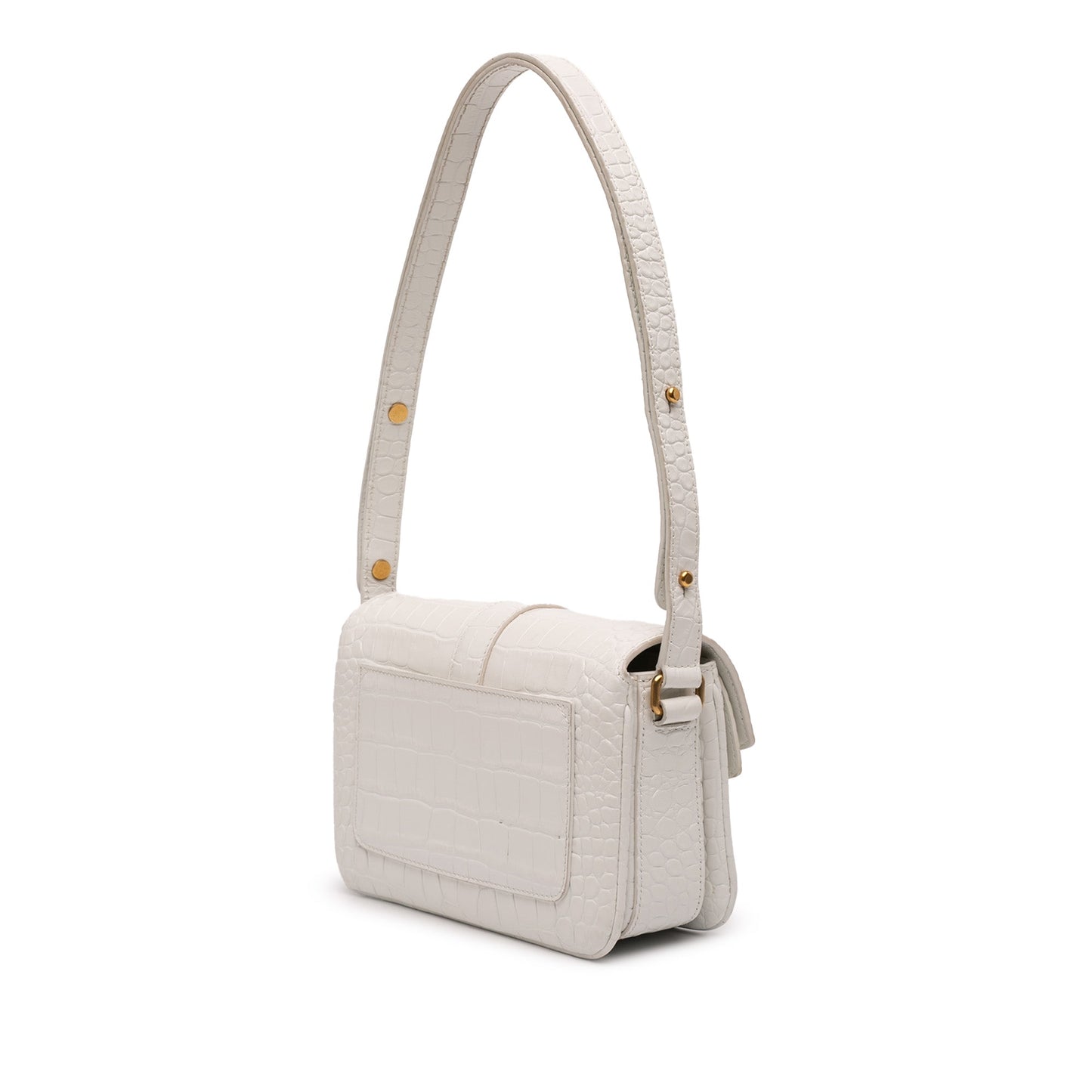Small Croc Embossed Lady Flap