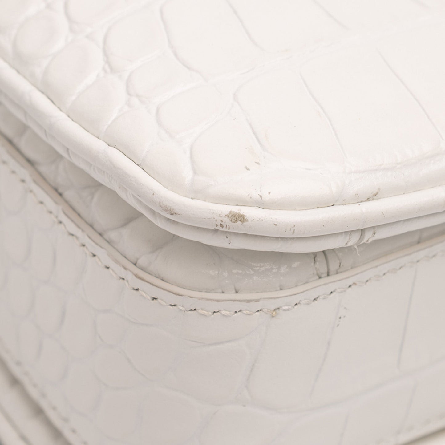 Small Croc Embossed Lady Flap