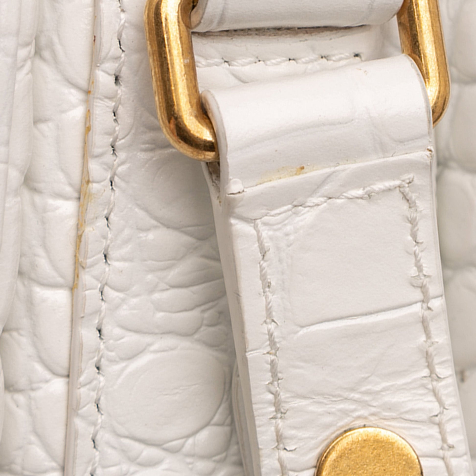 Small Croc Embossed Lady Flap
