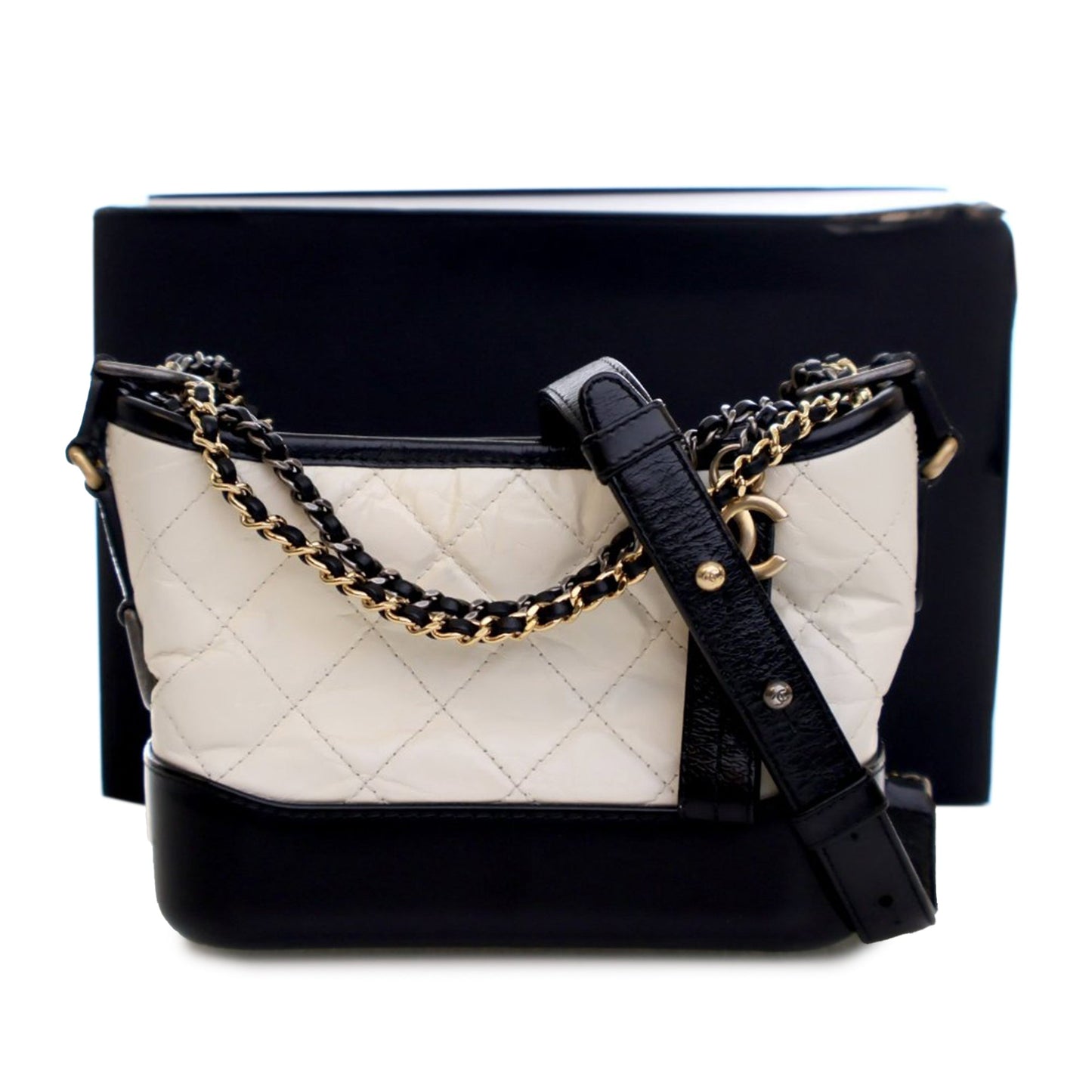 Chanel Small Bicolor Aged Calfskin Gabrielle Crossbody