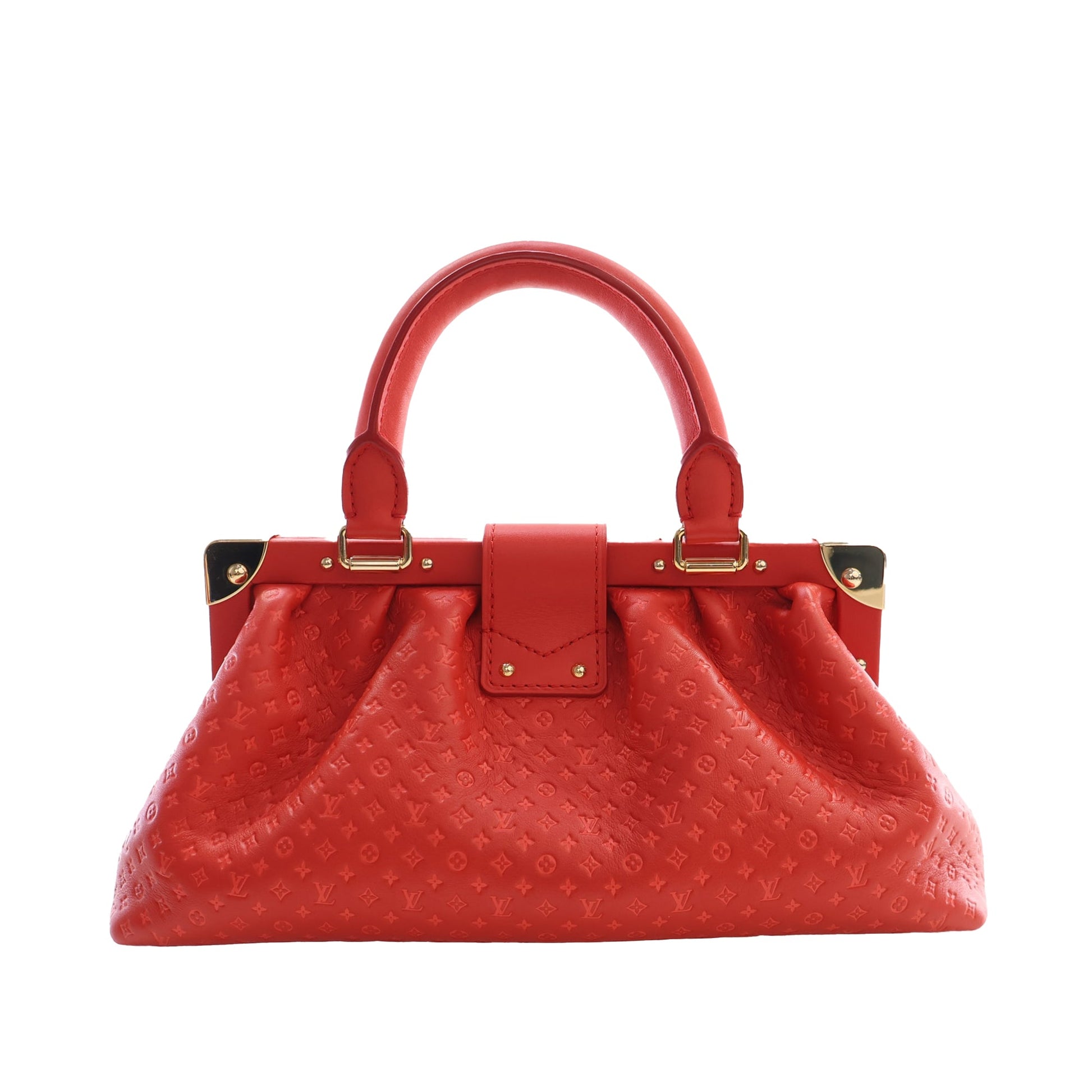 Louis Vuitton Embossed Calfskin Nanogram Satchel