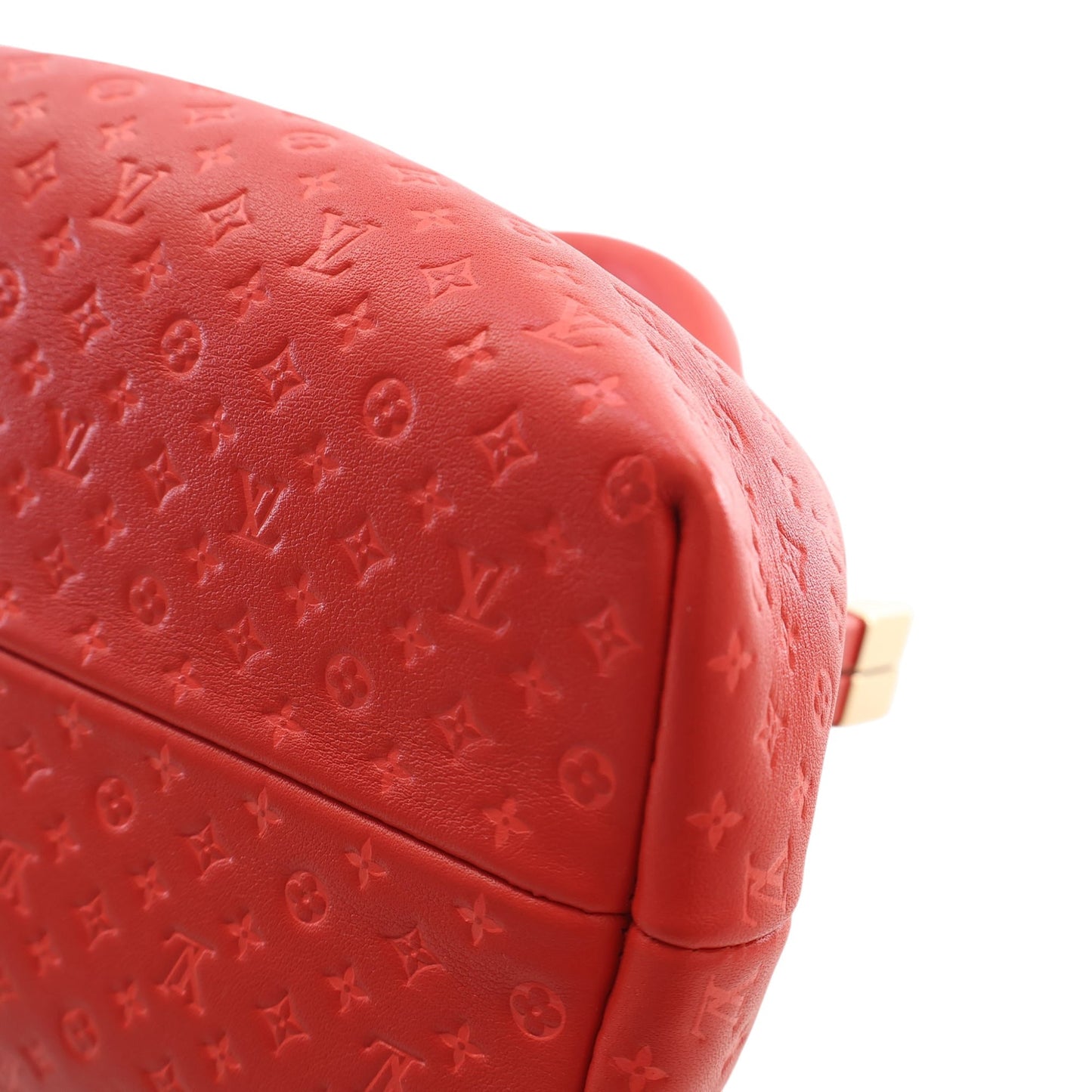 Louis Vuitton Embossed Calfskin Nanogram Satchel