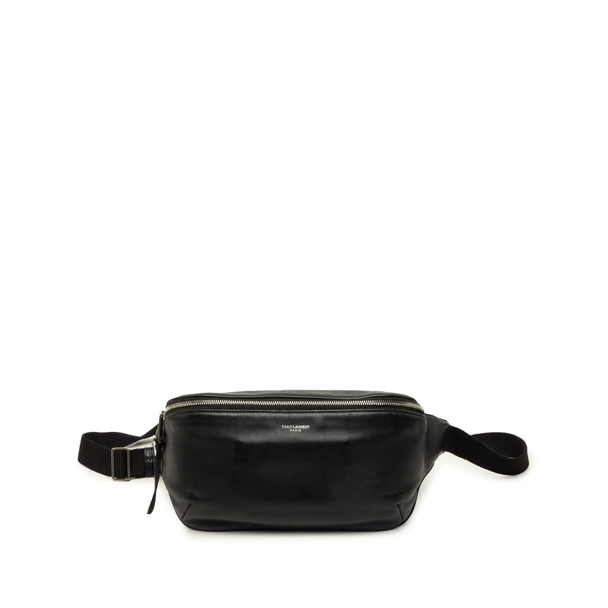 Saint Laurent Leather Marsupio Belt Bag — Black