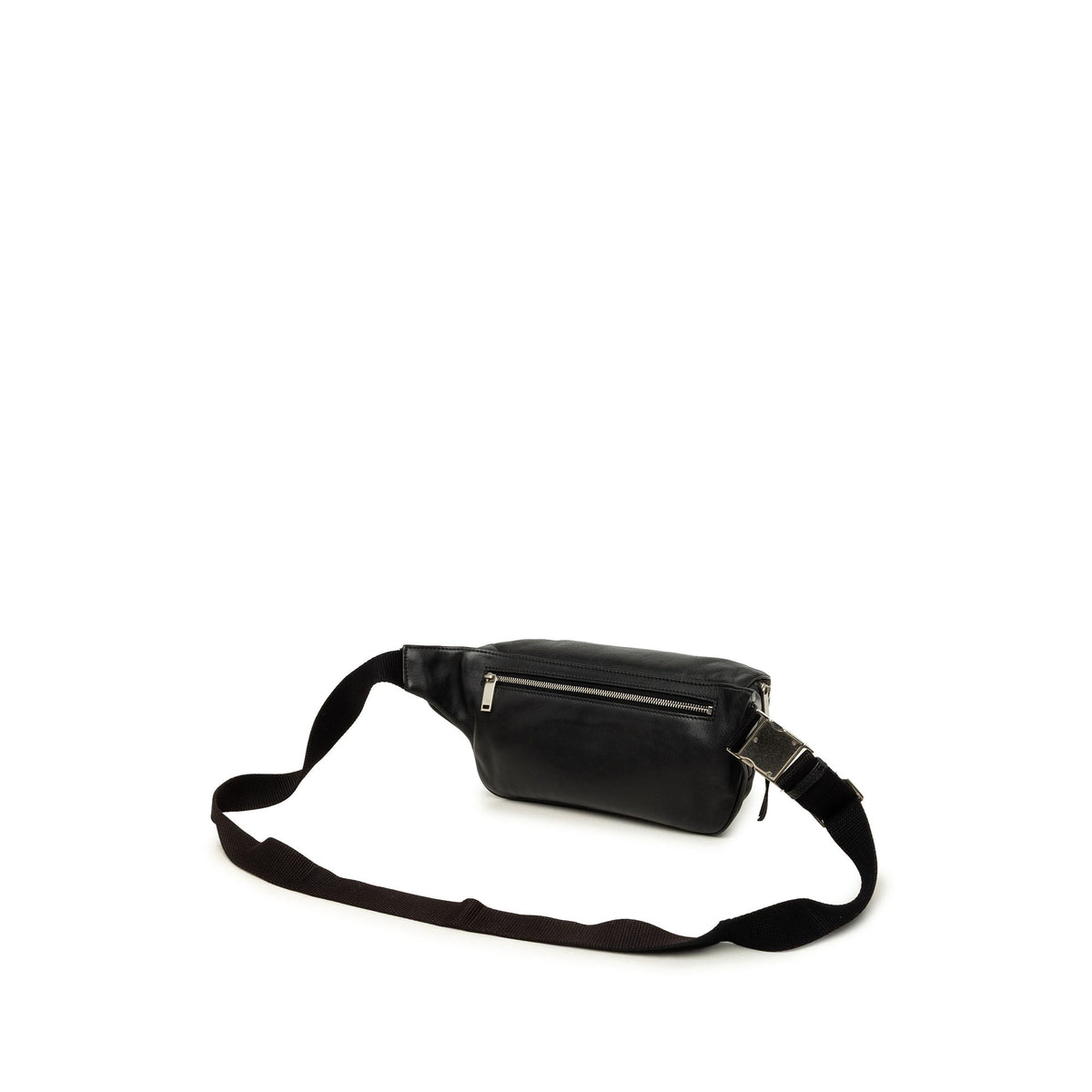 Saint Laurent Leather Marsupio Belt Bag — Black