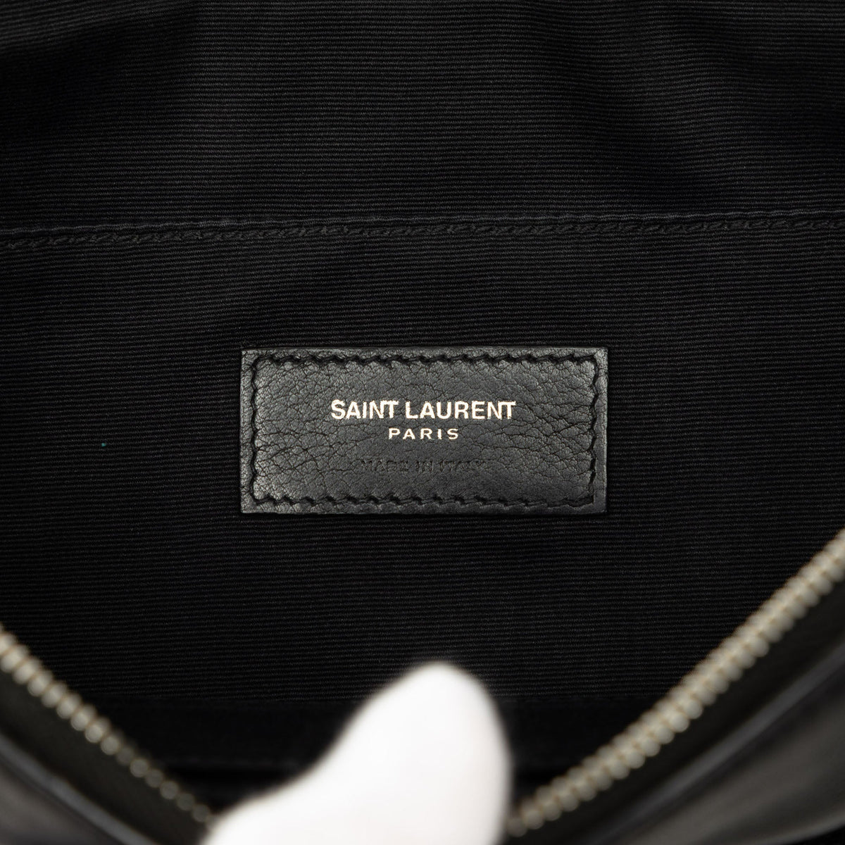 Saint Laurent Leather Marsupio Belt Bag — Black