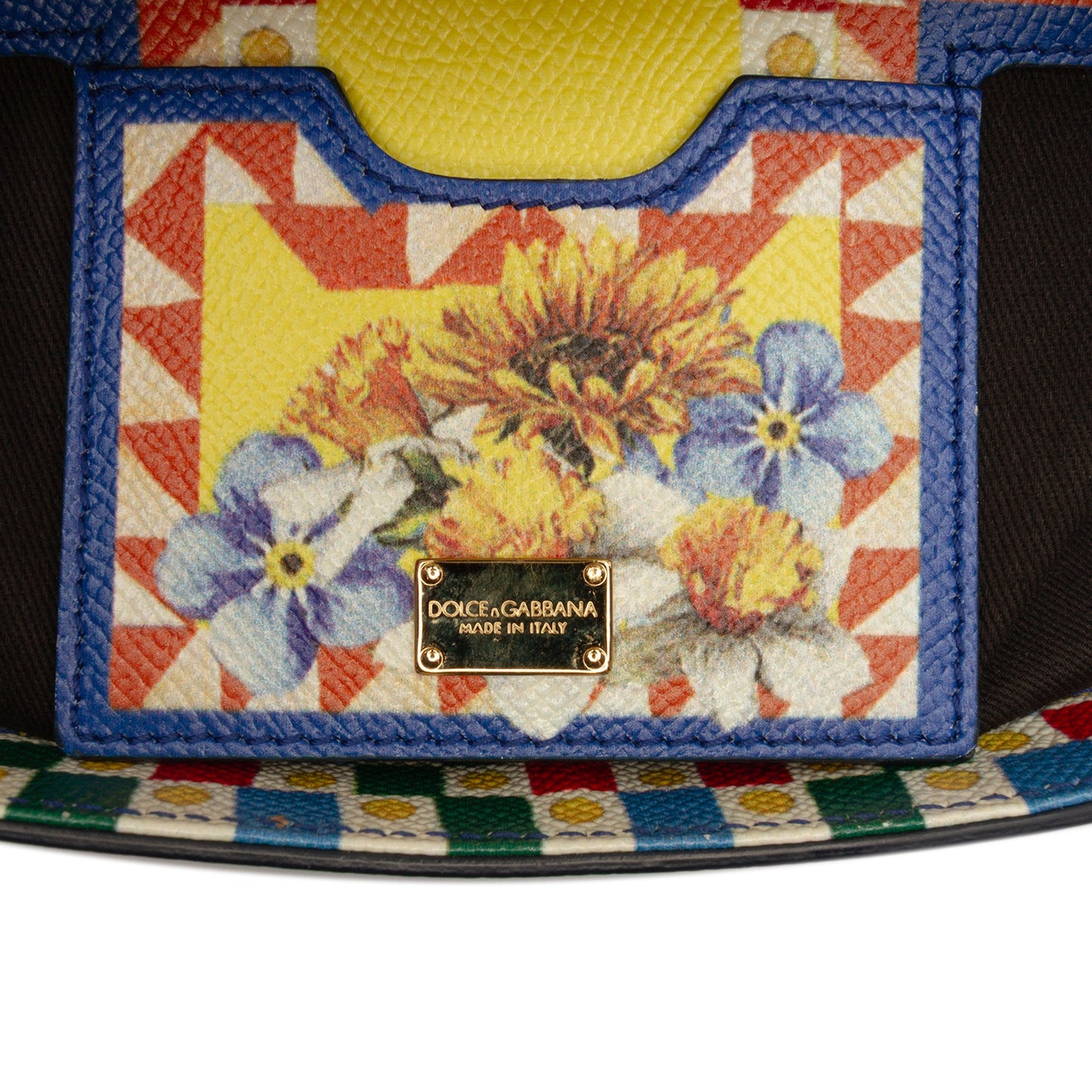 Dolce & Gabbana Medium Floral Printed Leather Miss Sicily Satchel