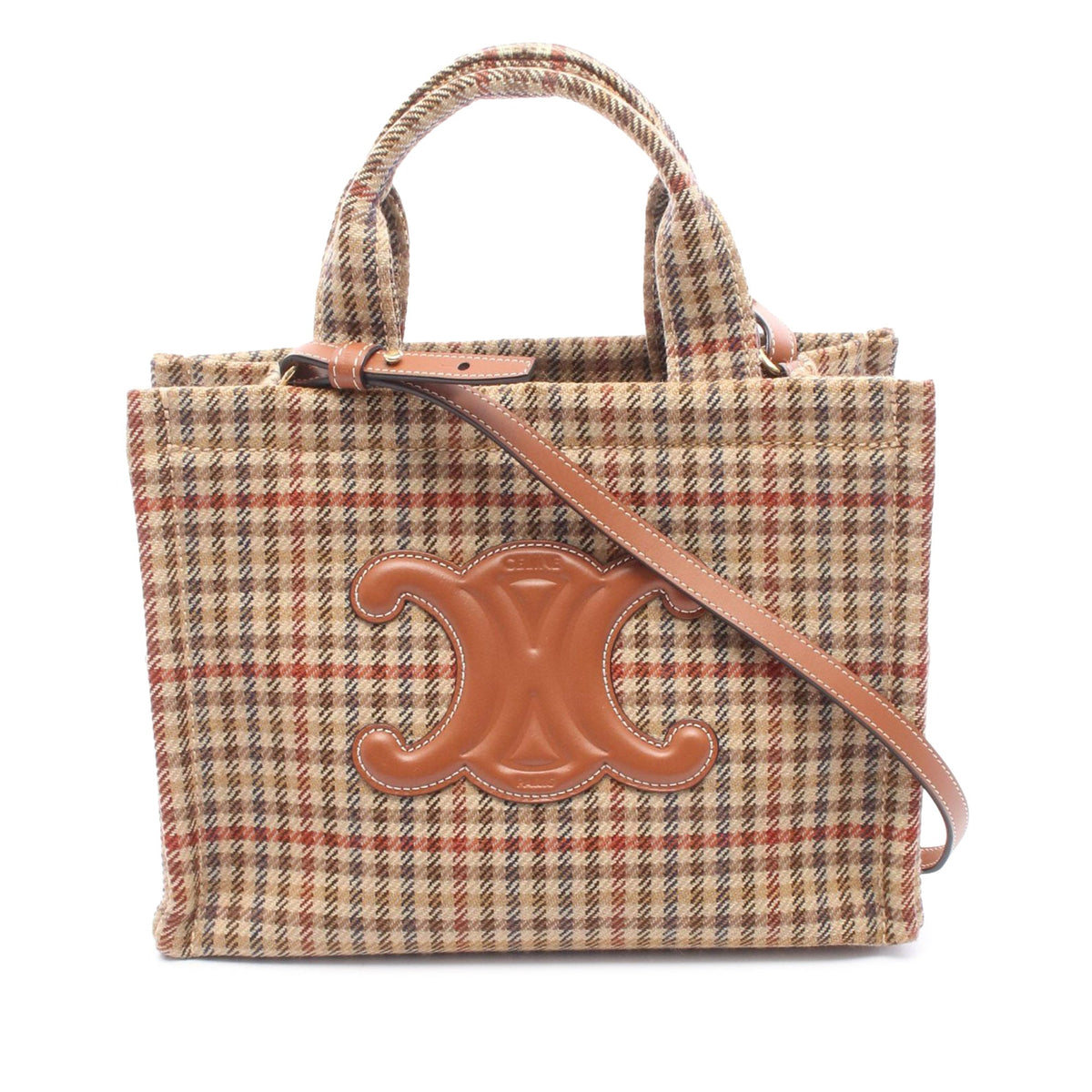 Celine Small Tweed Triomphe Cabas Thais Tote