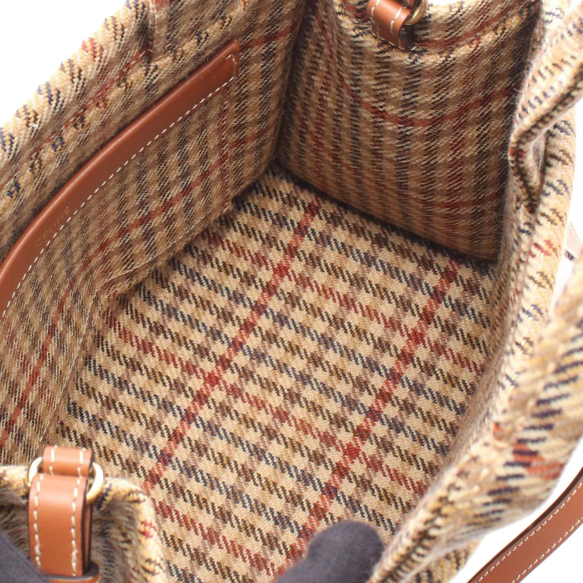Celine Small Tweed Triomphe Cabas Thais Tote