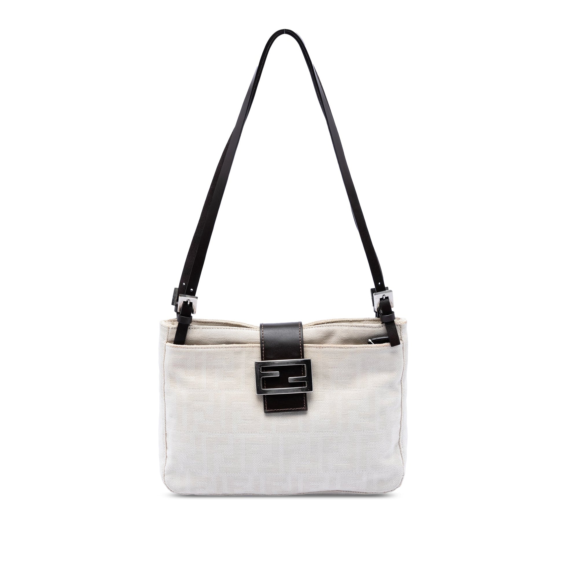 Fendi Zucca Canvas Shoulder Bag