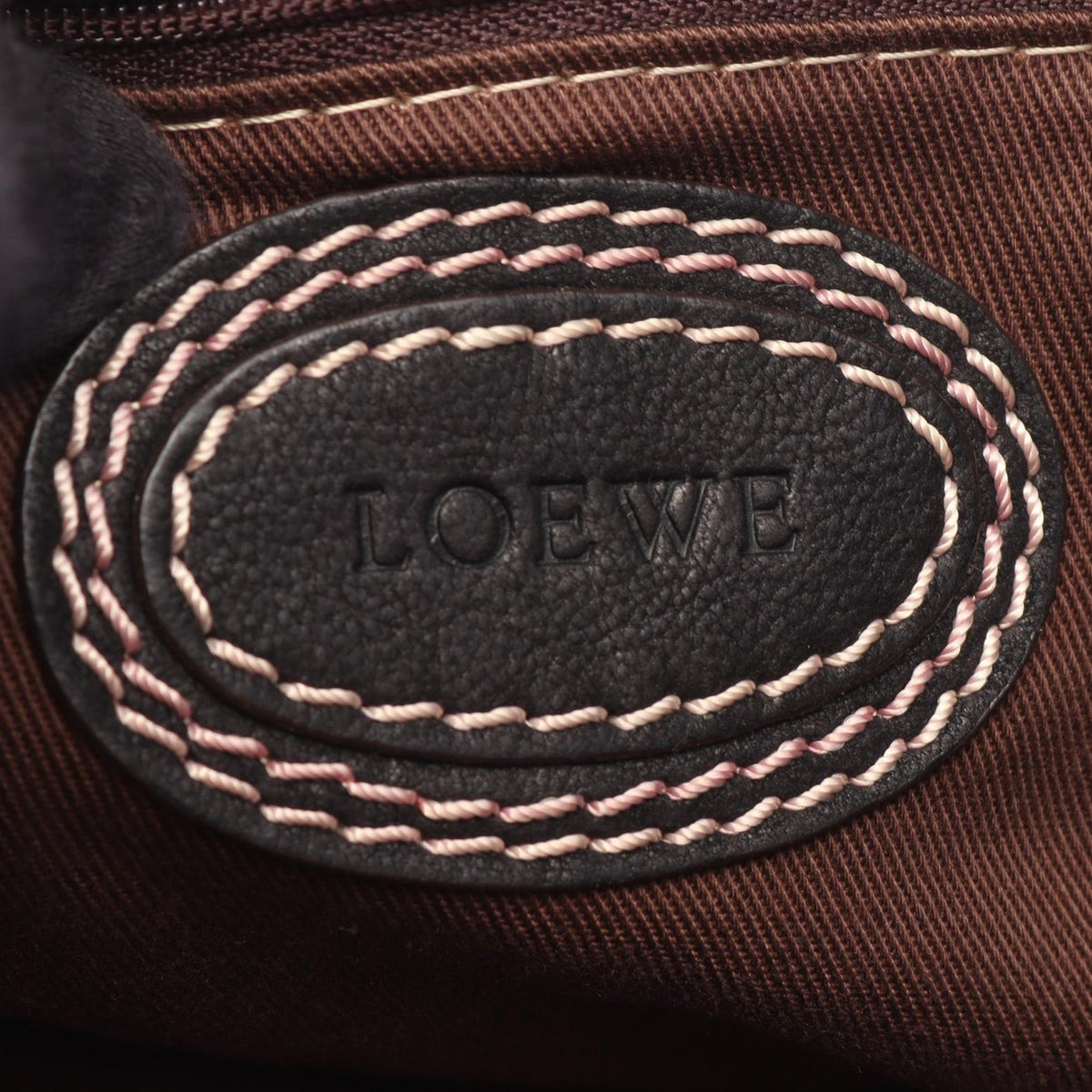 LOEWE Nubuck Anagram Madrid Fringe Shoulder Bag — Black