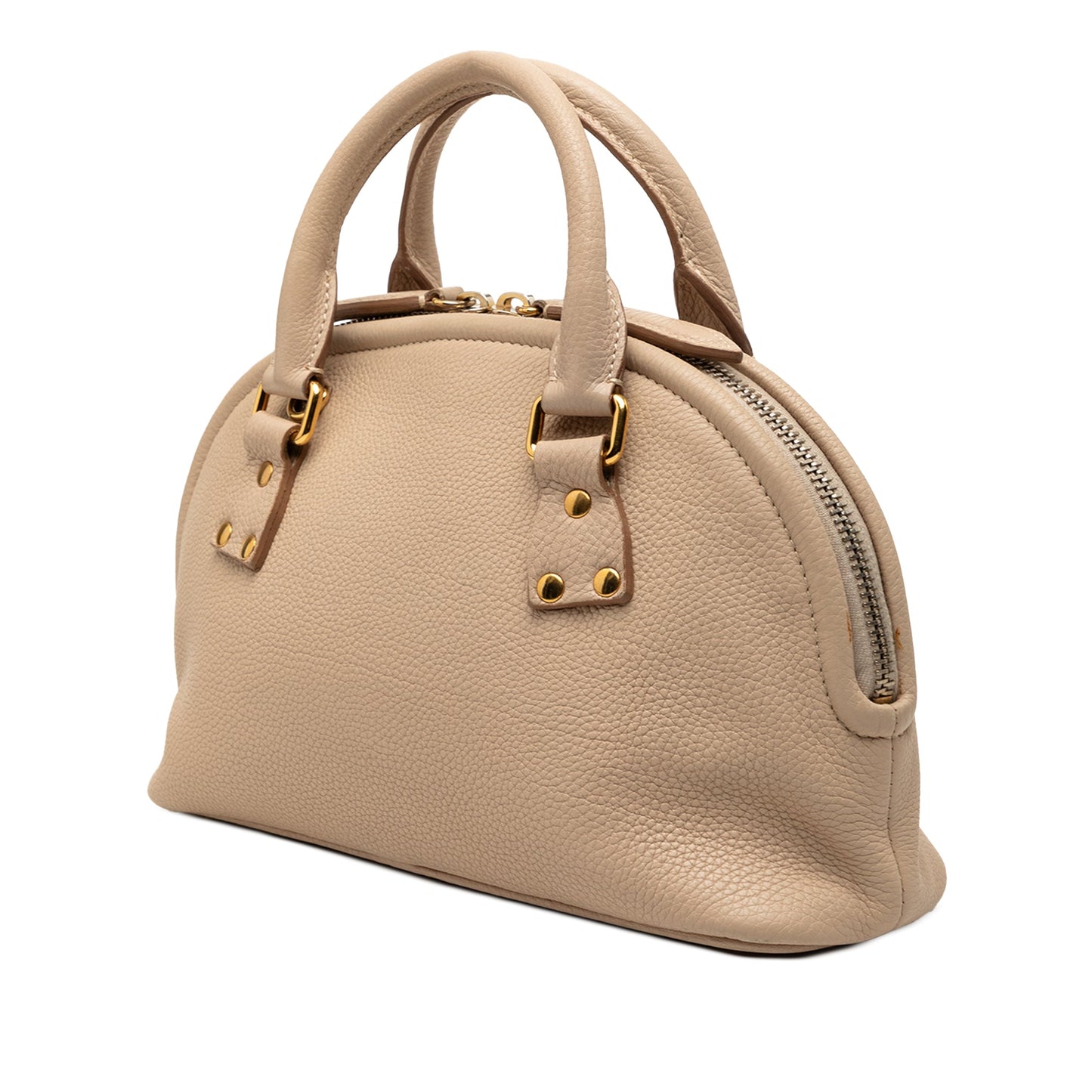 Burberry Small Grained Calfskin Bloomsbury Top Handle Bag