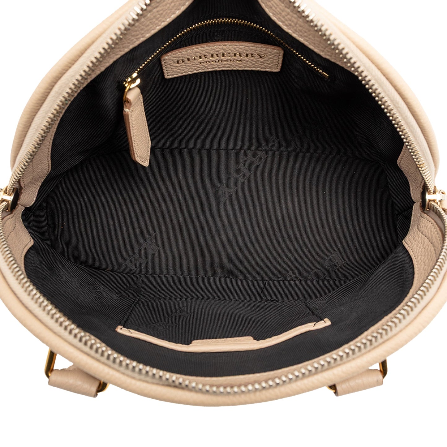 Burberry Small Grained Calfskin Bloomsbury Top Handle Bag