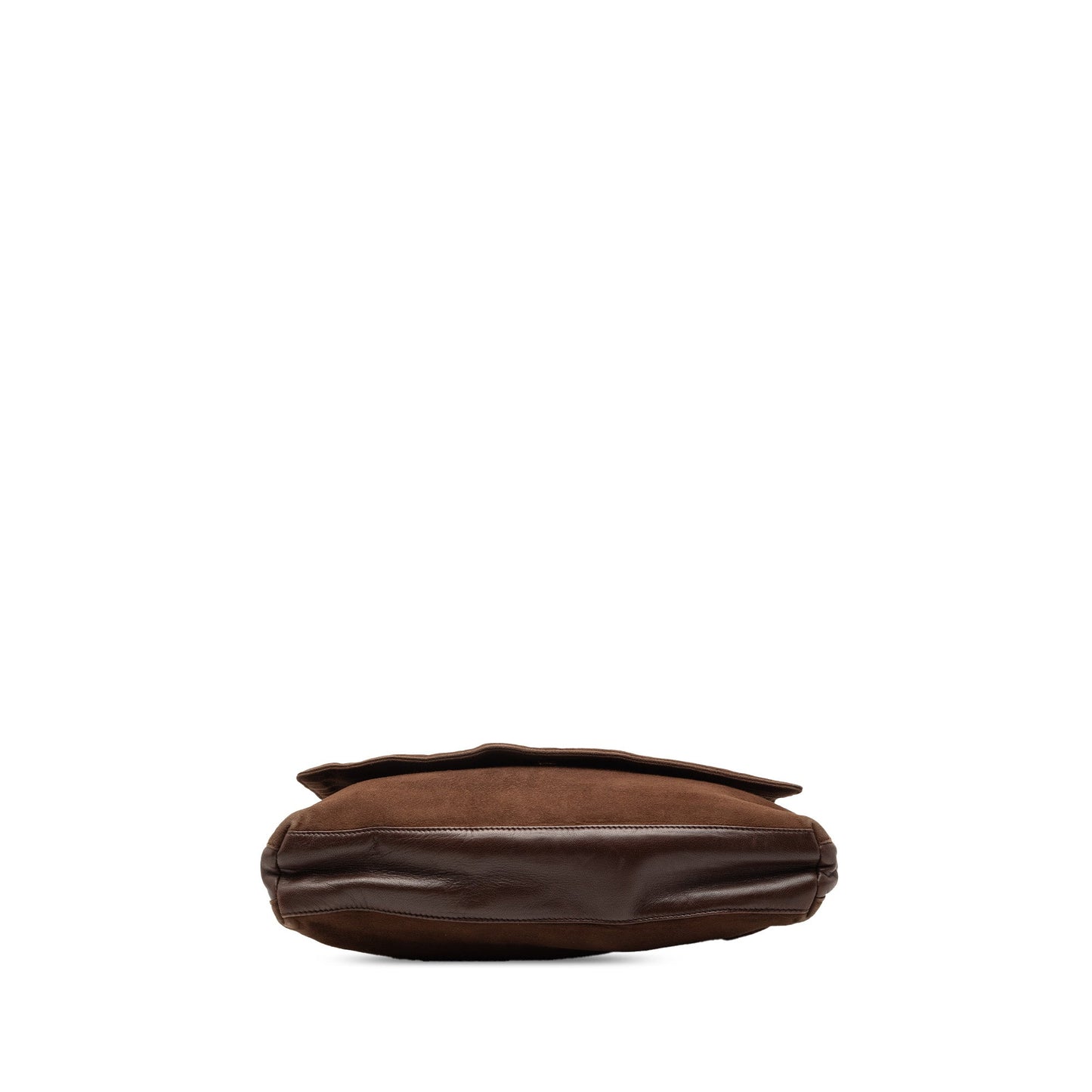 LOEWE Suede Anagram Flap Shoulder Bag