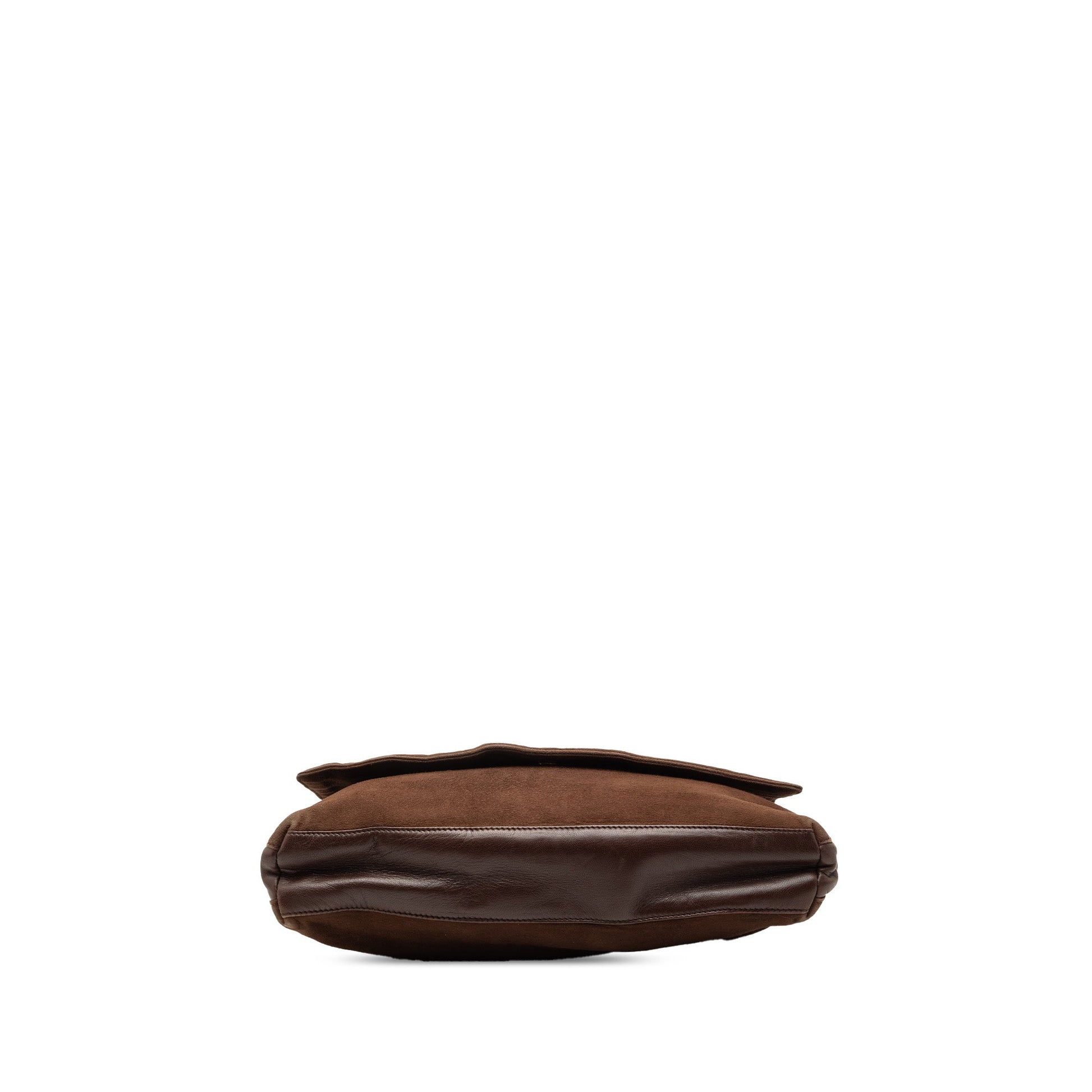 LOEWE Suede Anagram Flap Shoulder Bag