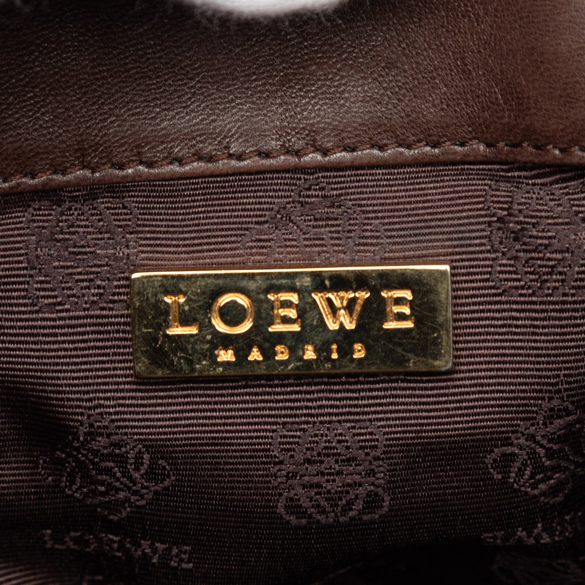 LOEWE Suede Anagram Flap Shoulder Bag