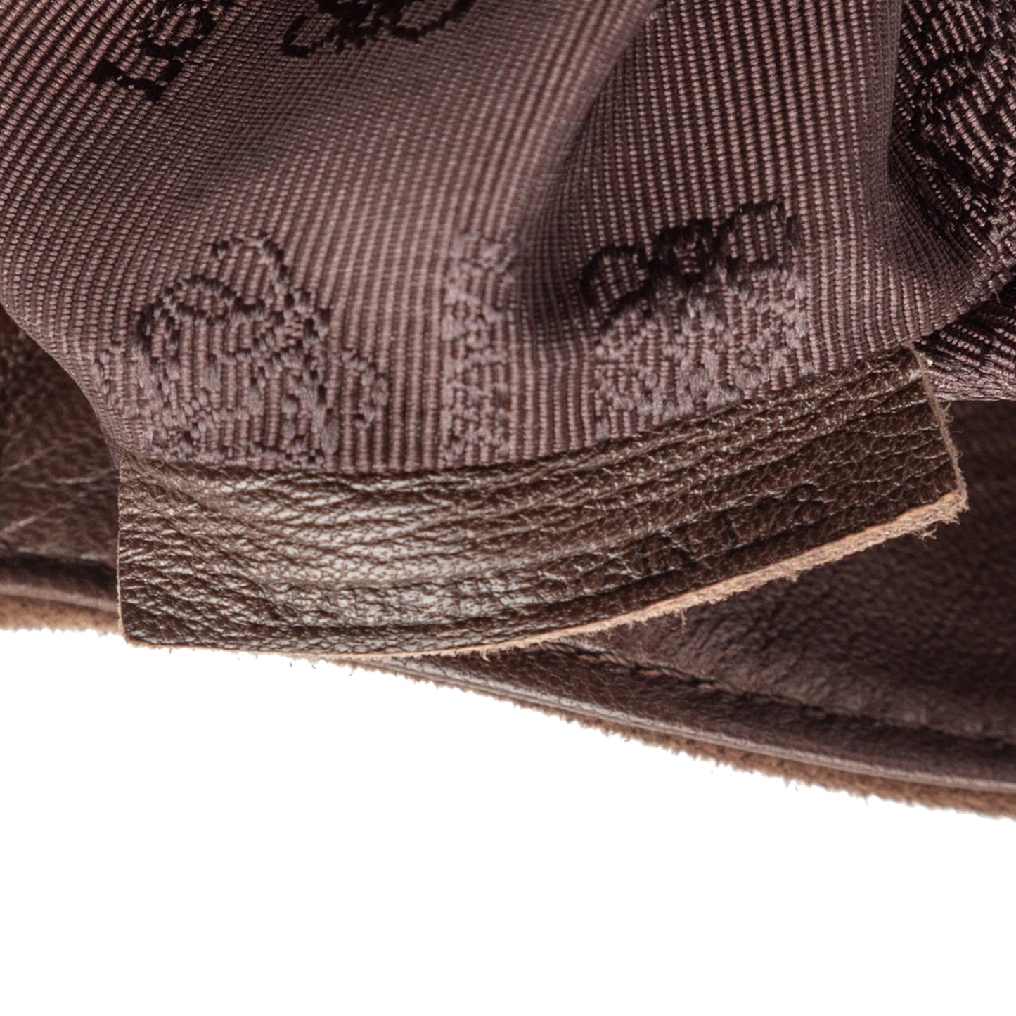 LOEWE Suede Anagram Flap Shoulder Bag