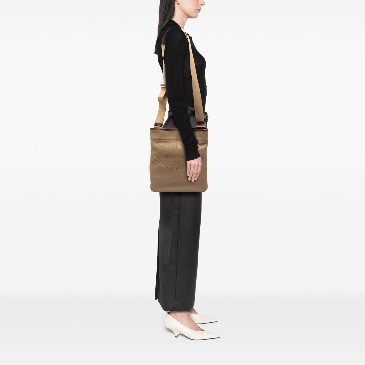 Prada Canvas Canapa Logo Crossbody