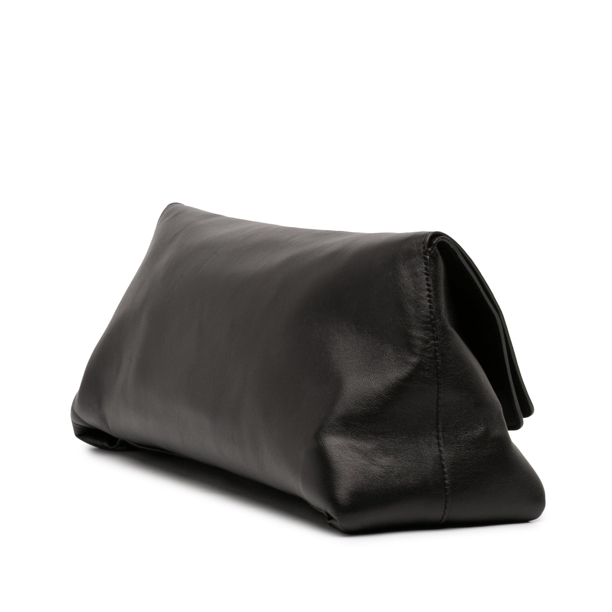 Alexander McQueen Large Calfskin Skull Knuckle Duster Fold Over Clutch