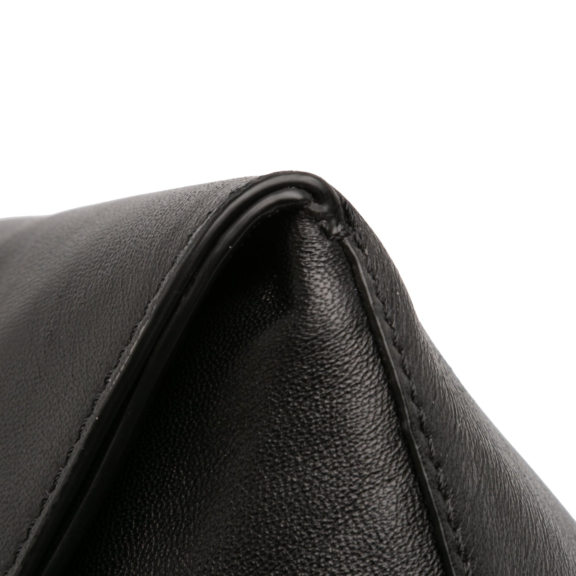 Alexander McQueen Large Calfskin Skull Knuckle Duster Fold Over Clutch