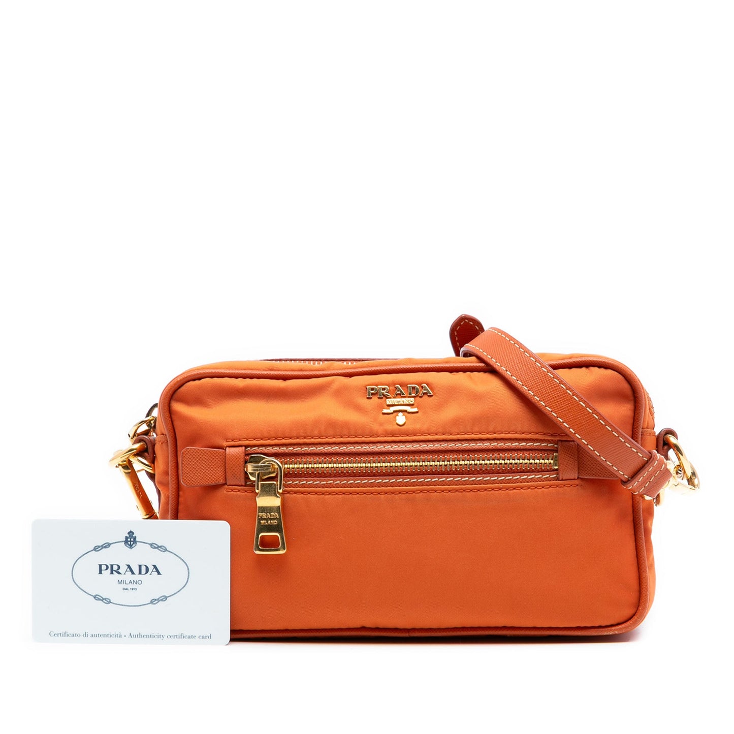 Prada Small Tessuto Front Pocket Camera Bag
