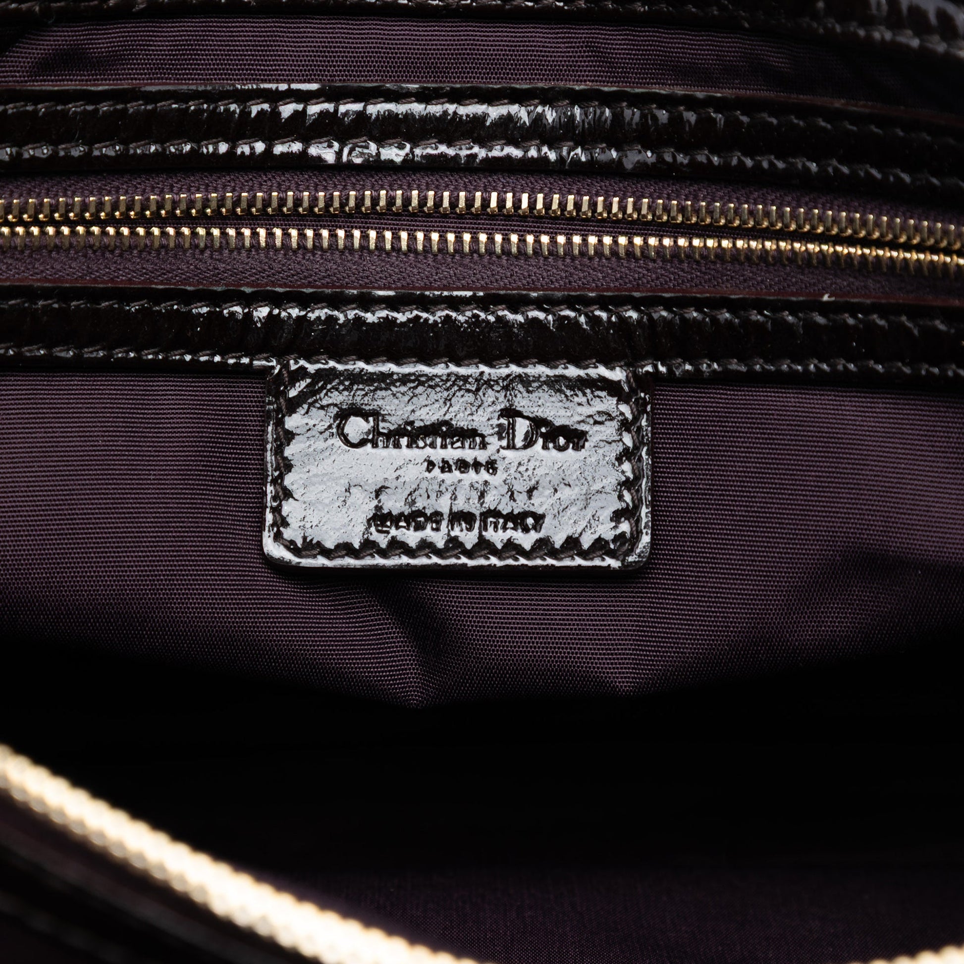 Dior Large Patent Cannage Lady Dior Soft Shopping Tote