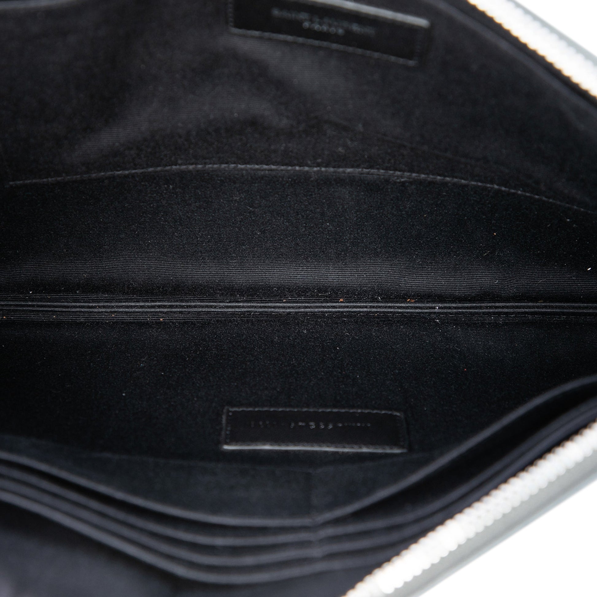 Saint Laurent Leather Monogram Ipad Case