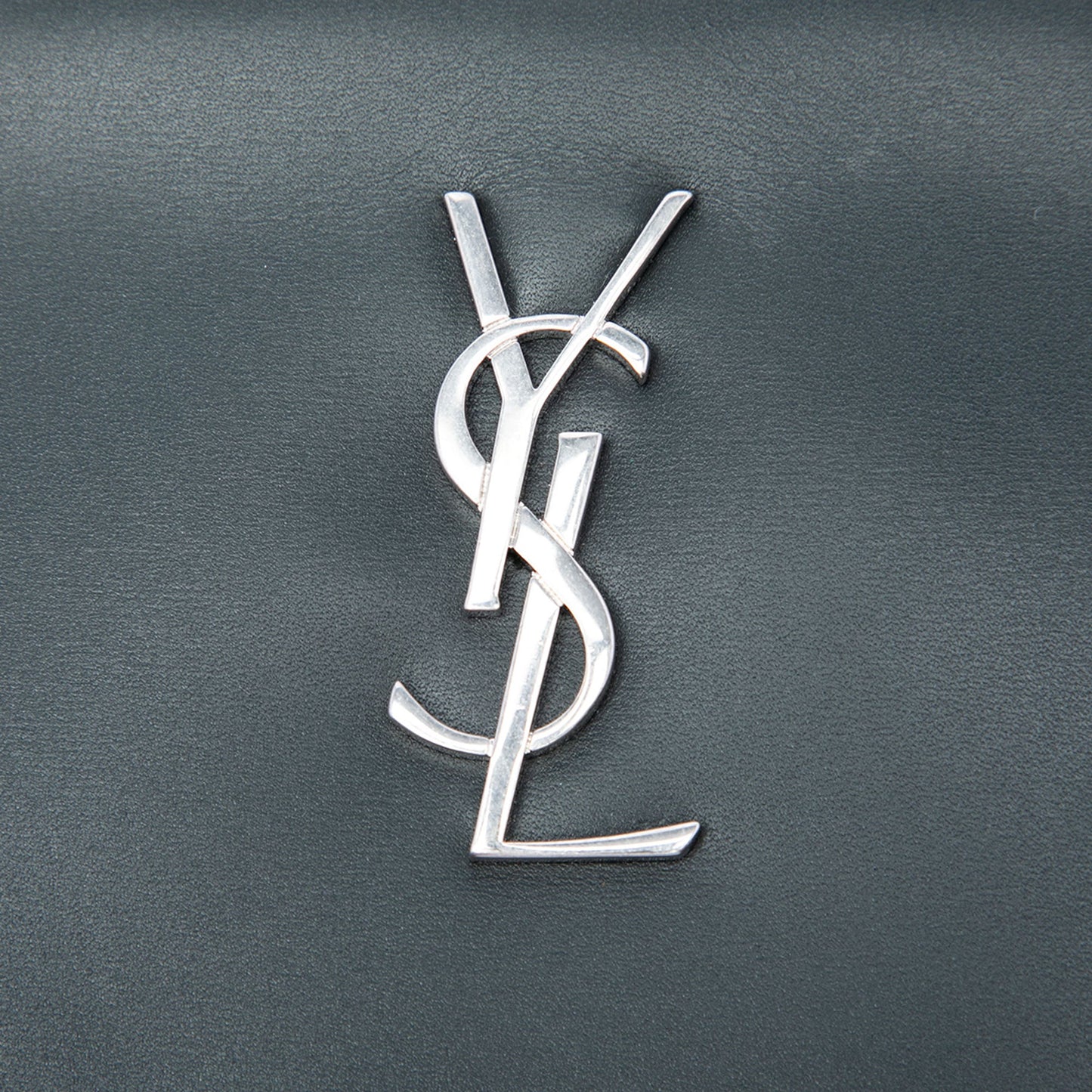 Saint Laurent Leather Monogram Ipad Case