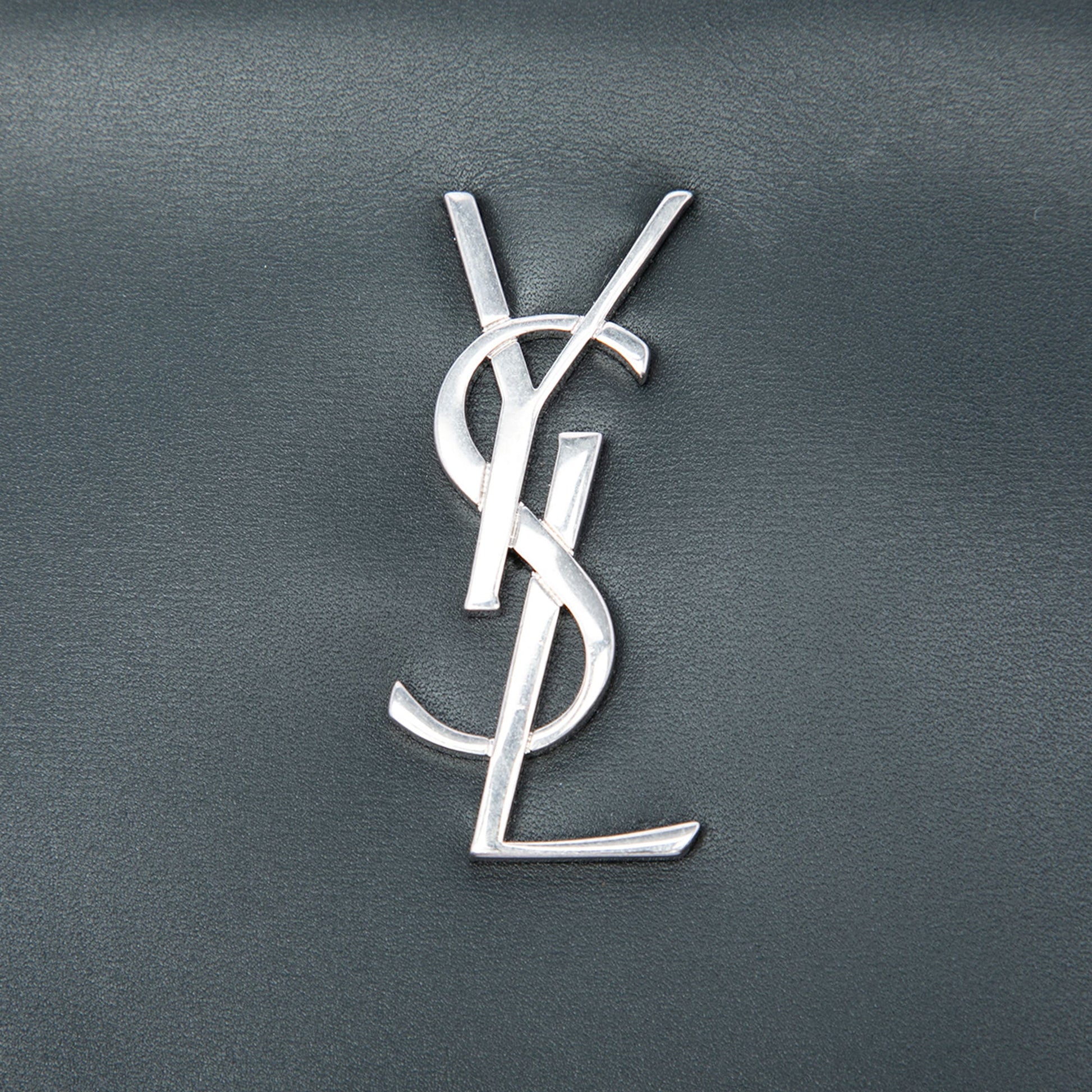 Saint Laurent Leather Monogram Ipad Case